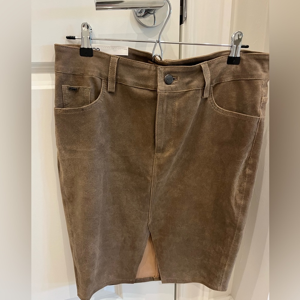 Joe's Jean Lambskin Leather Skirt